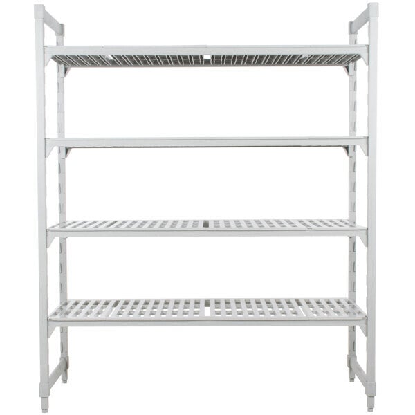 Scratch and Dent Cambro CPU215472V4480 Camshelving® Premium Shelving Unit with 4 Vented Shelves 21" x 54" x 72"