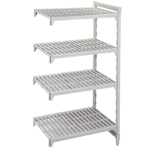 Scratch and Dent Cambro CPA185472V4480 Camshelving® Premium Vented Add On Unit 18" x 54" x 72" - 4 Shelf