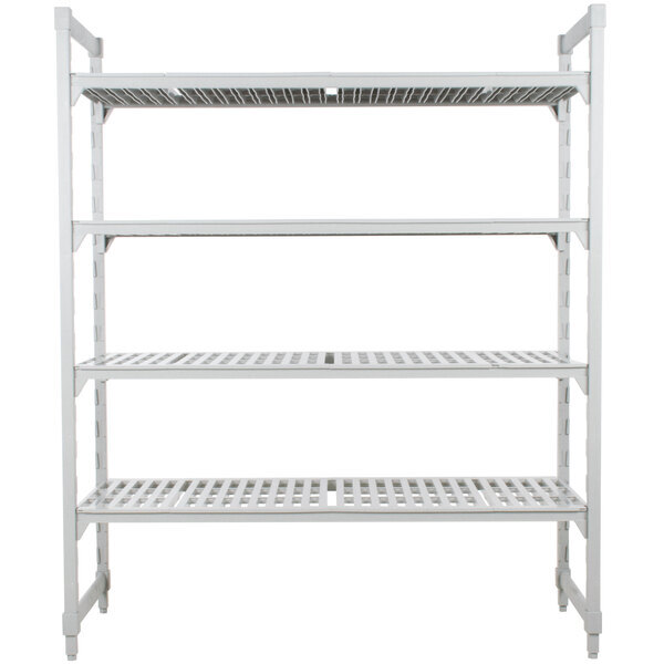 Scratch and Dent Cambro CPU216072V4480 Camshelving® Premium Shelving Unit with 4 Vented Shelves 21" x 60" x 72"