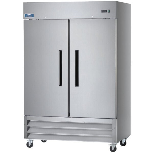 Scratch and Dent Arctic Air AR49 54" Two Section Solid Door Reach-in Refrigerator - 49 cu. ft.