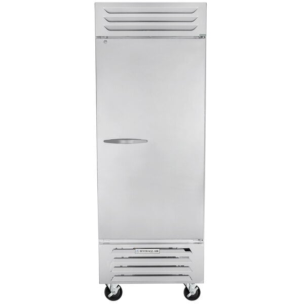 Scratch and Dent Beverage-Air RB27HC-1S 30" Vista Series One Section Solid Door Reach in Refrigerator - 27 Cu. Ft.