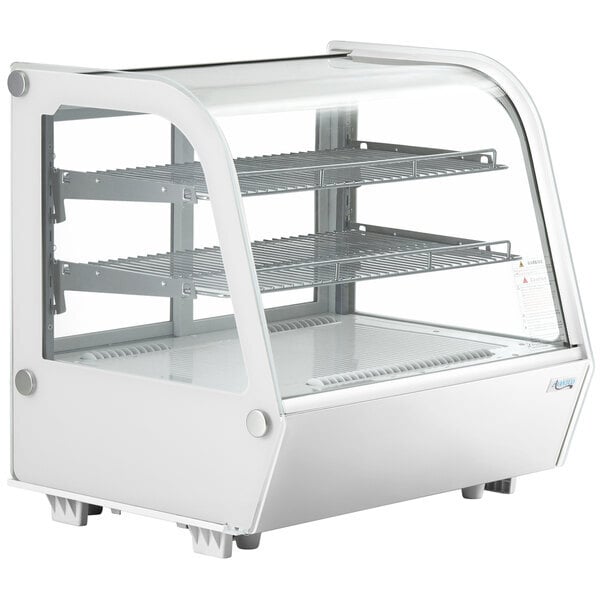 Scratch and Dent Avantco BCC-28-HC 27 1/2" White Refrigerated Countertop Bakery Display Case with LED Lighting