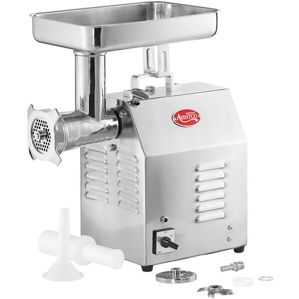 Scratch and Dent Avantco MG22R #22 Meat Grinder with Reverse Function - 110V, 1 1/2 hp