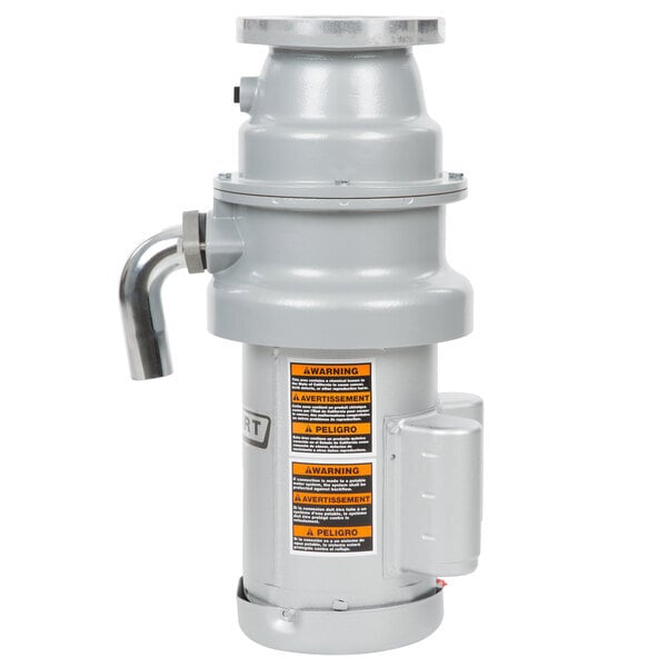 Scratch and Dent Hobart FD4/125-3 Commercial Garbage Disposer with Short Upper Housing - 1 1/4 hp, 120/208-240V