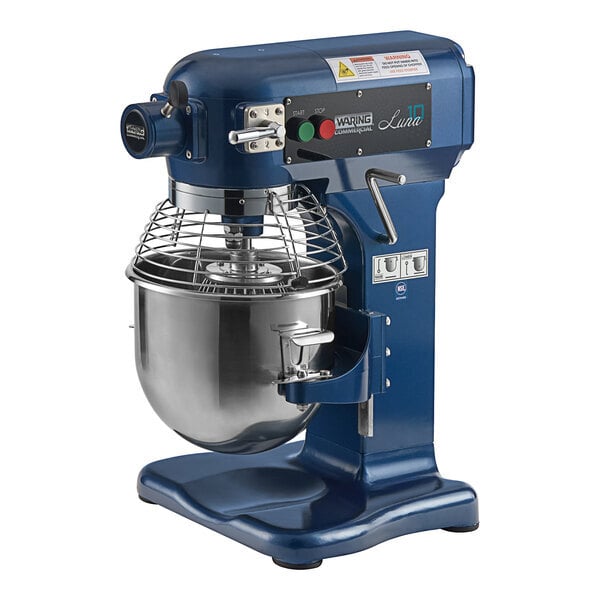 Scratch and Dent Waring Luna WSM10L 10 Qt. Planetary Stand Mixer with Guard & Standard Accessories - 120V, 3/4 hp