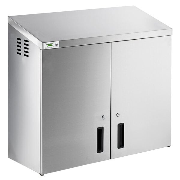 Scratch and Dent Regency 36" Stainless Steel Wall Cabinet with Hinged Doors