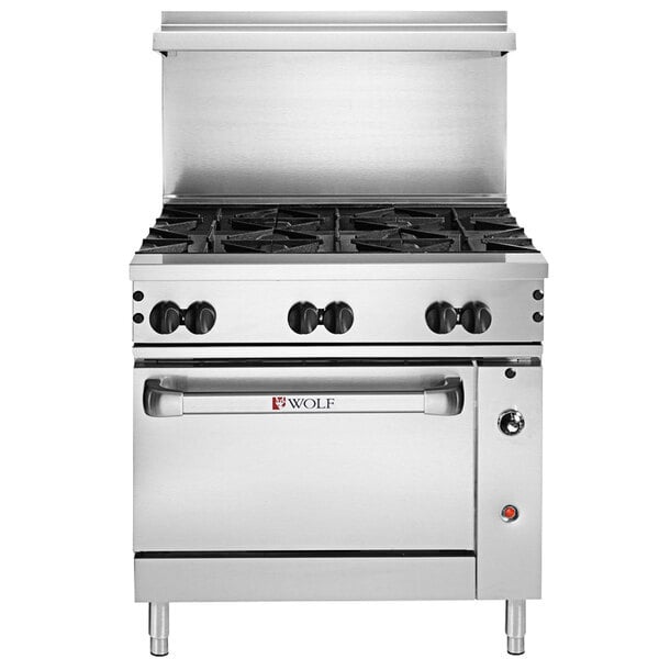 Scratch and Dent Wolf by Vulcan C36S-6BP Challenger XL Series Liquid Propane 36" Manual Range with 6 Burners and Standard Oven - 215,000 BTU