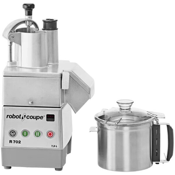 Scratch and Dent Robot Coupe R702 8 Qt. / 7.5 Liter Combination Food Processor with Vegetable Prep Set - 208-240V, 3 Phase, 2 2/5 hp