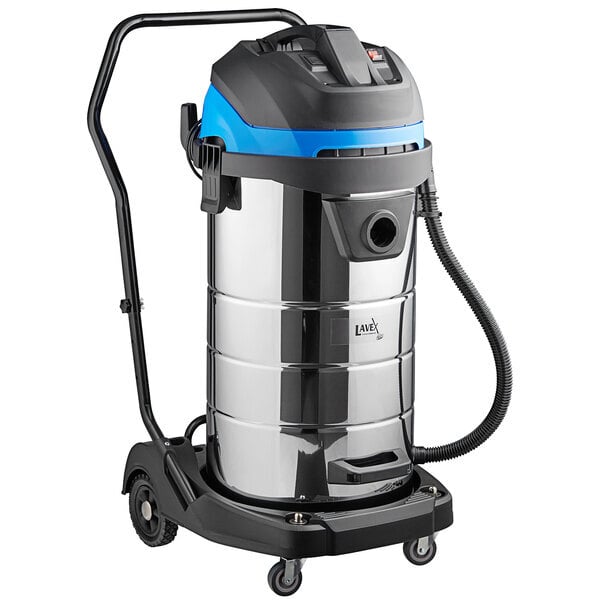 Scratch and Dent Lavex 26 Gallon Stainless Steel Commercial Wet / Dry Vacuum with Toolkit - 100-120V, 1400W