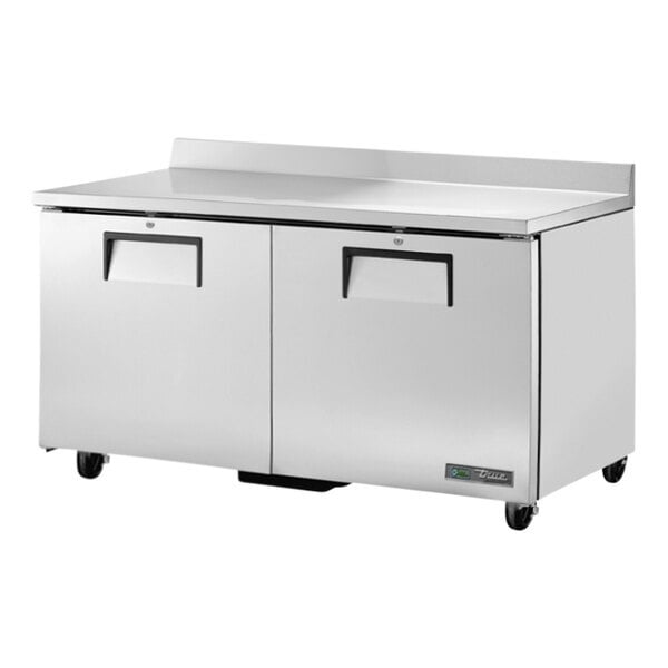 Scratch and Dent True TWT-60-HC 60 3/8" Worktop Refrigerator with 3 9/16" Backsplash
