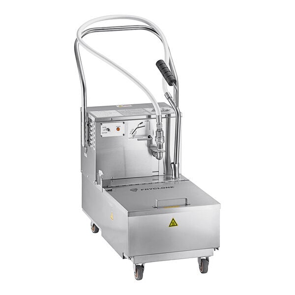 Scratch and Dent Fryclone 85 lb. Low-Profile Portable Fryer Oil Filter Machine with 2-Way Pump - 120V