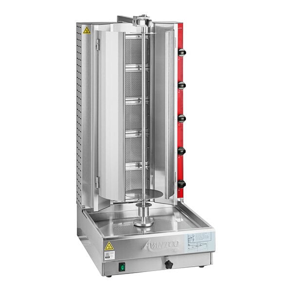 Scratch and Dent Avantco VB205 Gas Vertical Broiler - 130 lb. Capacity, 47,500 BTU