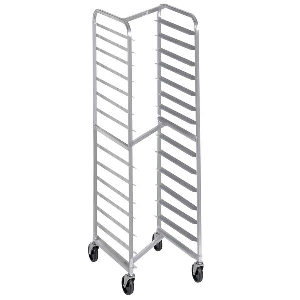 Scratch and Dent Channel 402SN 15 Pan End Load Stainless Steel Nesting Bun / Sheet Pan Rack - Assembled