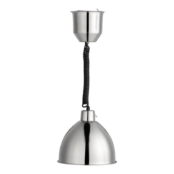 Scratch and Dent Hanson Heat Lamps 800-RET-SS Retractable Cord Ceiling Mount Heat Lamp with Stainless Steel Finish