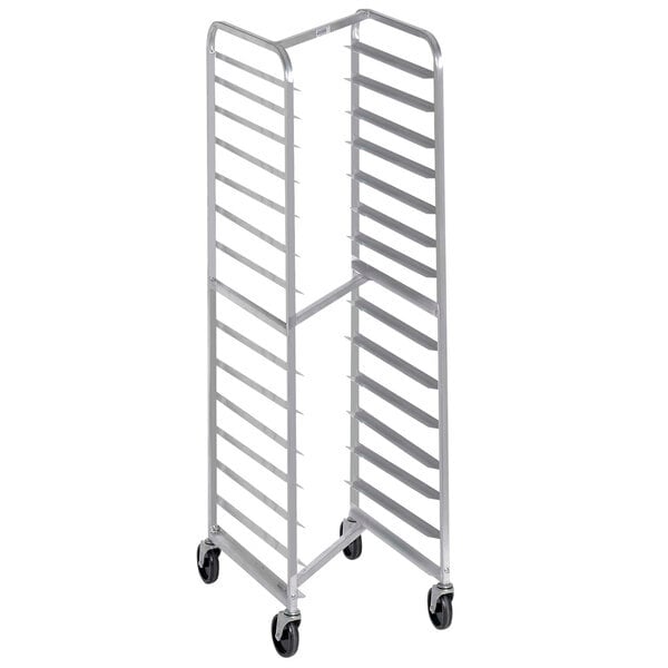 Scratch and Dent Channel 402SN 15 Pan End Load Stainless Steel Nesting Bun / Sheet Pan Rack - Assembled