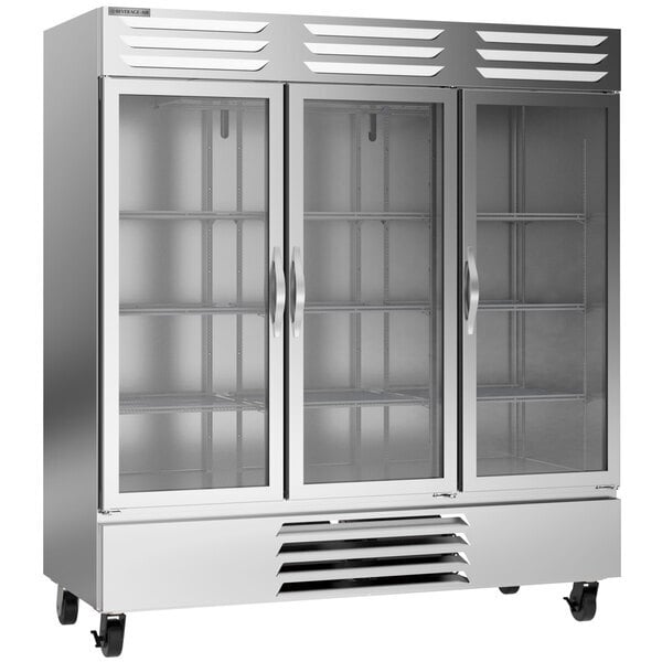 Scratch and Dent Beverage-Air FB72HC-1G 75" Vista Series Glass Door Reach-In Freezer