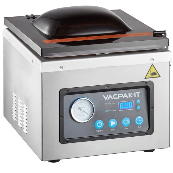 Scratch and Dent VacPak-It VMC12DP Chamber Vacuum Packing Machine with 12" Seal Bar and Dry Pump - 120V, 1050W