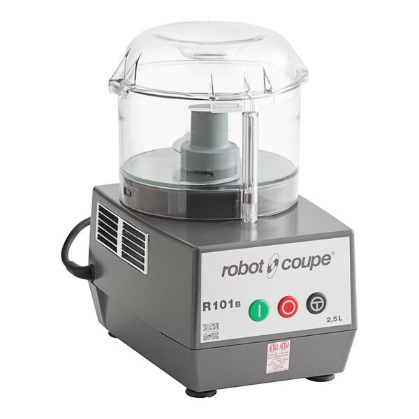 Scratch and Dent Robot Coupe R101BCLR 2.5 Qt. / 2.4 Liter Clear Batch Bowl Food Processor - 3/4 hp