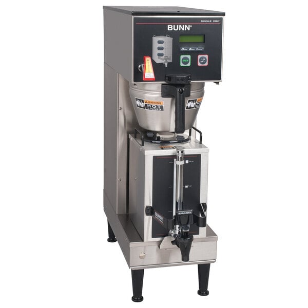 Scratch and Dent Bunn 33600.0029 BrewWISE Single Soft Heat DBC Brewer with Lower Faucet - 120V, 1900W