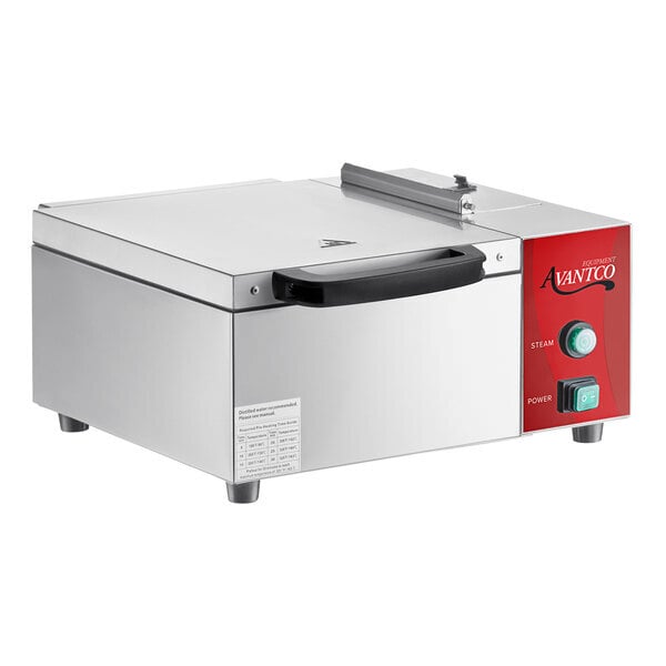 Scratch and Dent Avantco QuickShot SS QS-1800 Stainless Steel Countertop Tortilla / Portion Steamer - 120V, 1800W