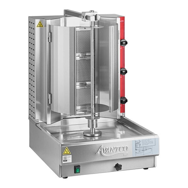 Scratch and Dent Avantco VB203 Gas Vertical Broiler - 65 lb. Capacity, 28,500 BTU