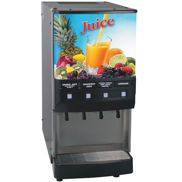 Scratch and Dent Bunn 37300.0000 JDF-4S 4 Flavor Cold Beverage Juice Dispenser