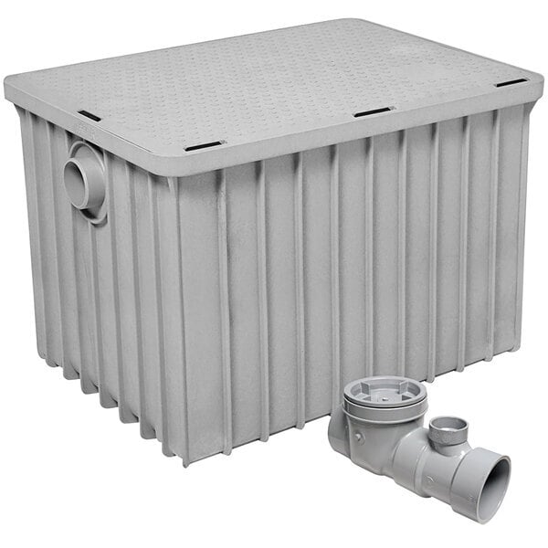 Scratch and Dent Endura 3950A03T 100 lb. 50 GPM Grease Trap with 3" Threaded Connections