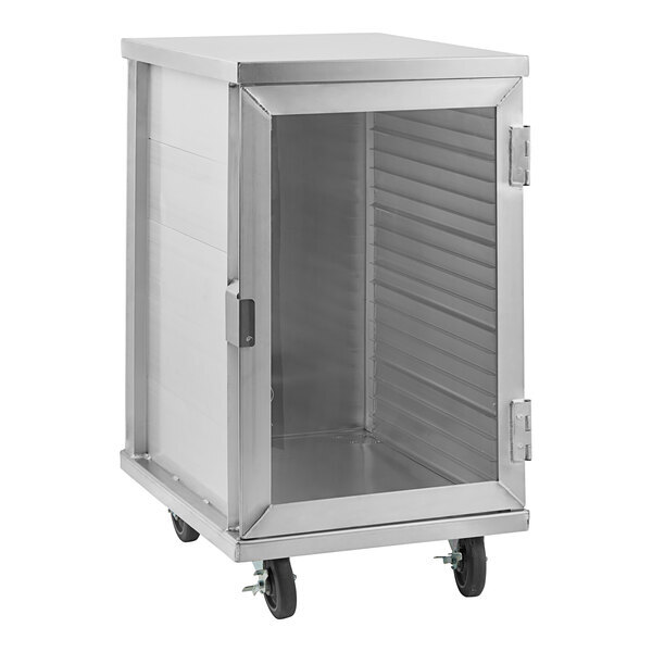 Scratch and Dent Regency 20 Pan End Load Enclosed Bun / Sheet Pan Rack with Clear Acrylic Door - Welded