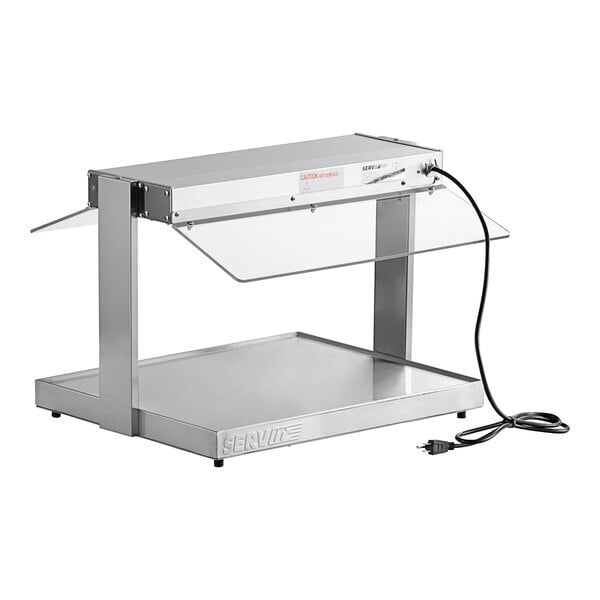 Scratch and Dent ServIt 24" Stainless Steel Lighted Heated Buffet Warmer - 120V