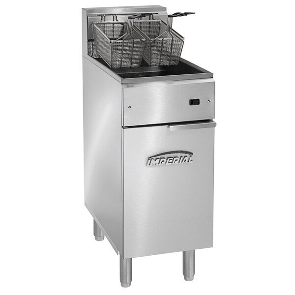 Scratch and Dent Imperial Range IFS-40-E2401 40 lb. Electric Fryer - 240V, 1 Phase