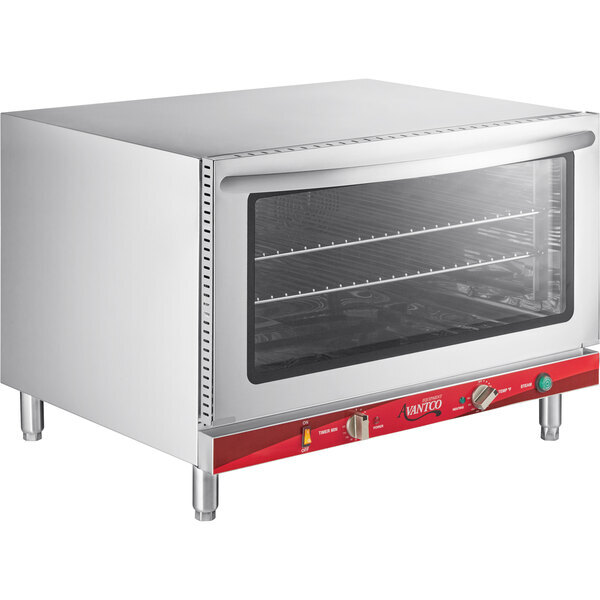 Scratch and Dent Avantco CO-46M Full Size Countertop Convection Oven with Moisture Injection, 4.4 cu. ft. - 208/240V, 3,500/4,600W
