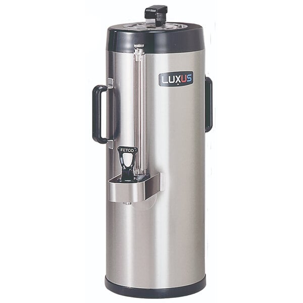 Scratch and Dent Fetco TPD-15 Luxus Stainless Steel 1.5 Gallon Coffee Dispenser