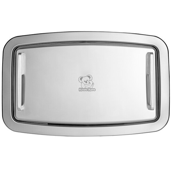 Scratch and Dent Koala Kare KB310-SSRE 41 5/16" x 26 1/4" Horizontal Recess Mount Stainless Steel Baby Changing Station / Table
