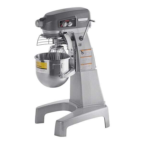 Scratch and Dent Hobart Legacy+ HL200-10STD 20 Qt. Planetary Floor Mixer with Guard & Standard Accessories - 120V, 1/2 hp