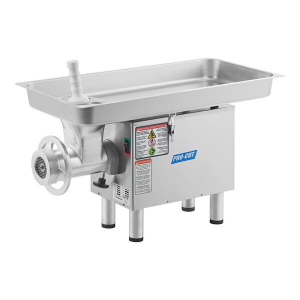 Scratch and Dent ProCut KG-22-W #22 Electric Meat Grinder with Safe Guard - 110V, 1 hp