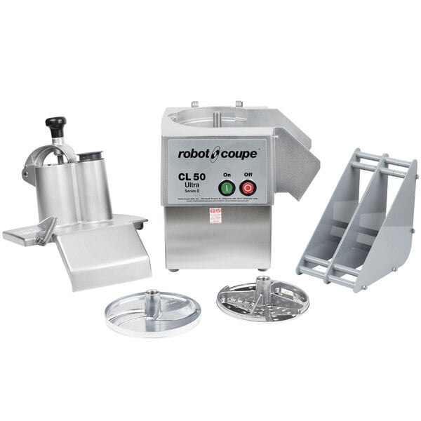 Scratch and Dent Robot Coupe CL50 Ultra Continuous Feed Food Processor with 2 Discs - 1 1/2 hp