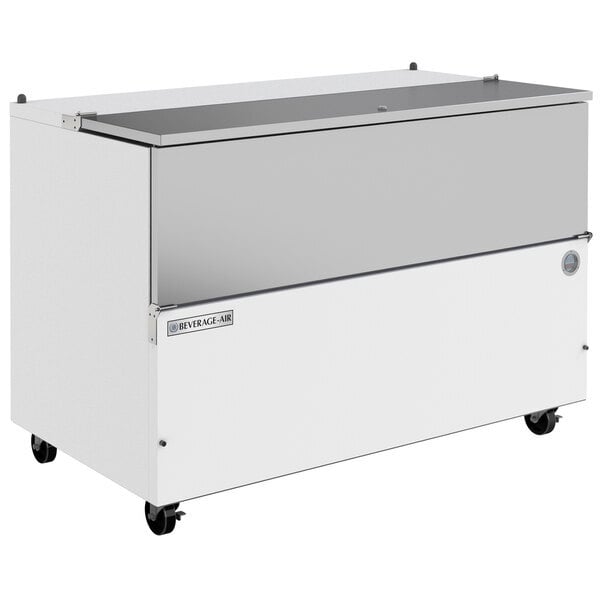 Scratch and Dent Beverage-Air SM58HC-W 58" White 1-Sided Cold Wall Milk Cooler