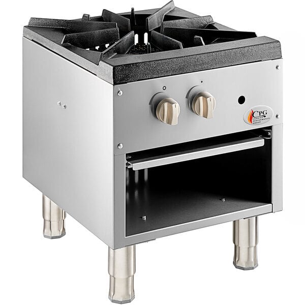 Scratch and Dent Cooking Performance Group CPG-SP-18-N Natural Gas Stock Pot Range - 80,000 BTU