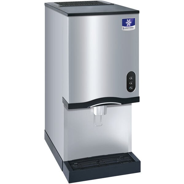 Scratch and Dent Manitowoc CNF0202AL 16 1/4" Air Cooled Countertop Nugget Ice Maker / Water Dispenser - 20 lb. Bin with Lever Dispensing - 115V