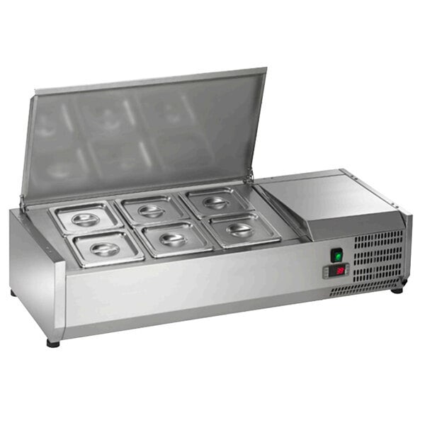 Scratch and Dent Arctic Air ACP40 40" Refrigerated Countertop Condiment Prep Station