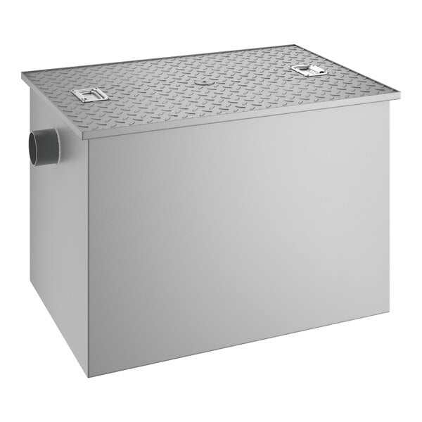 Scratch and Dent Regency 100 lb. 50 GPM Grease Trap with 4" Non-Threaded Connections