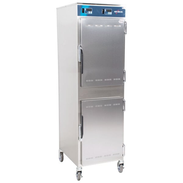 Scratch and Dent Alto-Shaam 1000-UP Mobile 8 Pan Dutch Door Holding Cabinet - 120V