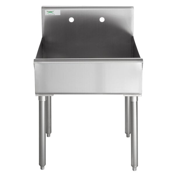 Scratch and Dent Regency 18-Gauge 304 Stainless Steel Standing Mop Sink - 21" x 24" x 8"