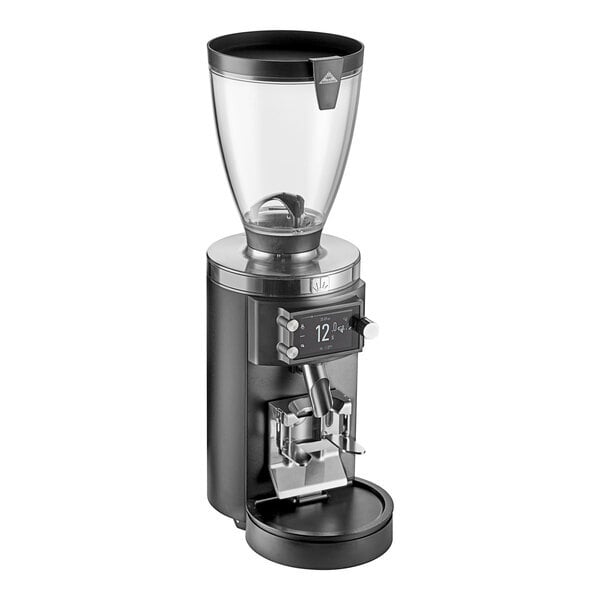 Scratch and Dent Mahlkonig E65W GBS 2.6 lb. Black Grind-by-Sync Espresso Grinder - 120V