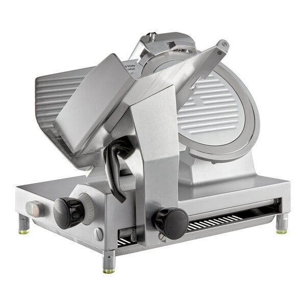 Scratch and Dent Avantco SL512 12" Manual Gravity Feed Meat Slicer - 1/2 hp