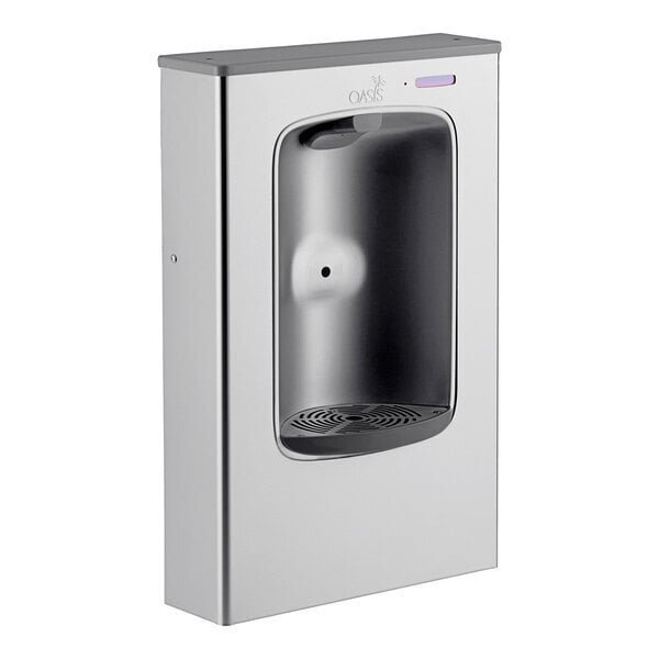Scratch and Dent Oasis 507107 PWSMEBF AquaPointe VersaFiller 1.1 GPM Stainless Steel Contactless Bottle Filling Station - 115V, Non-Refrigerated
