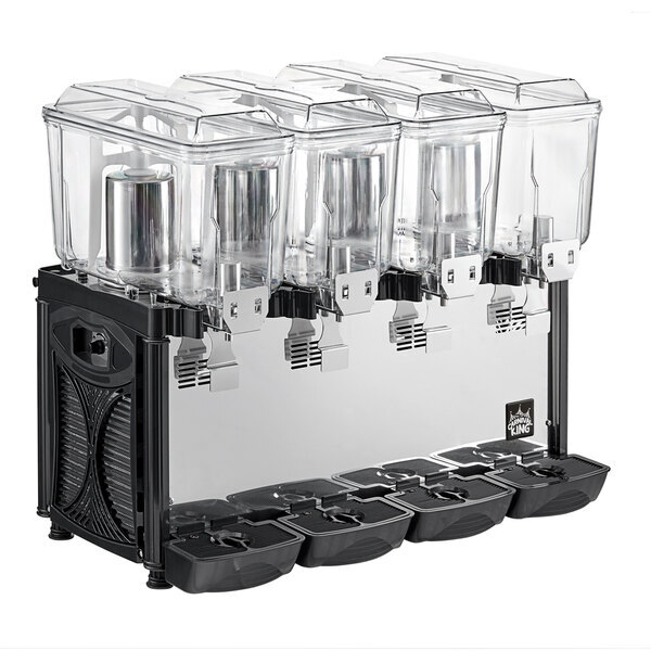 Scratch and Dent Carnival King RBD3G4 Quadruple 3 Gallon Bowl Refrigerated Beverage Dispenser - 120V