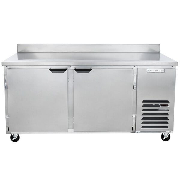 Scratch and Dent Beverage-Air WTF67AHC 67" Two Door Worktop Freezer