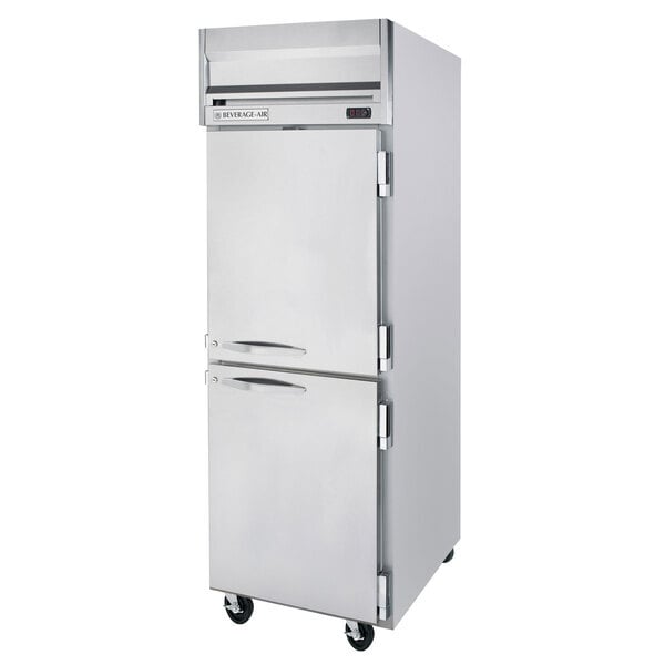 Scratch and Dent Beverage-Air HF1HC-1HS Horizon Series 26" Top Mounted Half Solid Door Reach-In Freezer