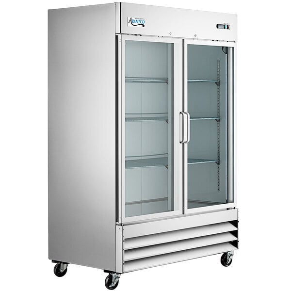 Scratch and Dent Avantco A-49R-G-HC 54" Glass Door Reach-In Refrigerator